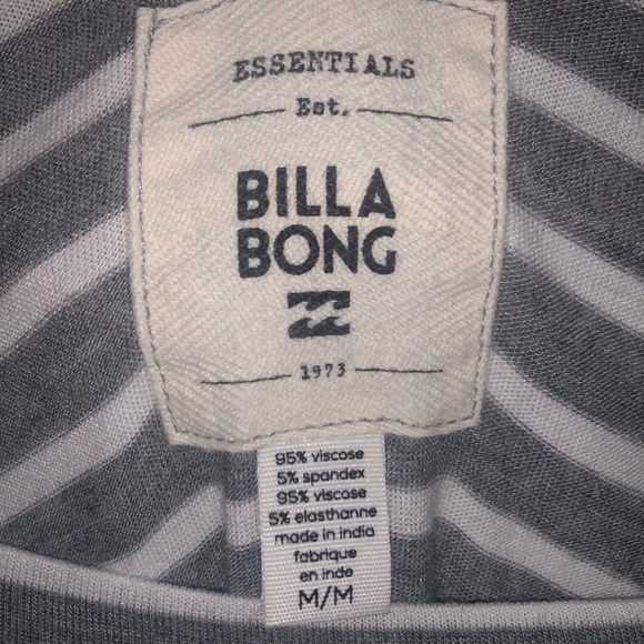 Gray and white stripped t-shirt dress - Picture 4 of 4